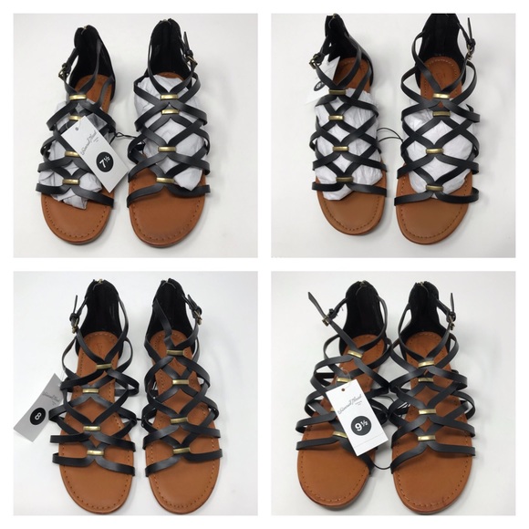 Universal Thread Black Kerri Gladiator Sandals - Picture 3 of 8